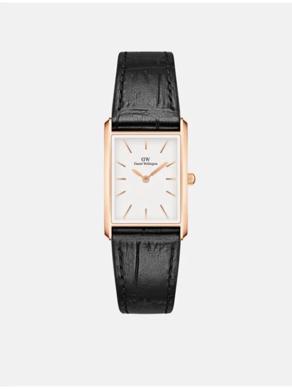 Daniel Wellington Damenuhren-Bound 32 mm Black Crocodile roseg. DW00100693