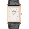 Daniel Wellington Damenuhren-Bound 35 mm Black Crocodile roseg. DW00100698