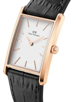 Daniel Wellington Damenuhren-Bound 35 mm Black Crocodile roseg. DW00100698