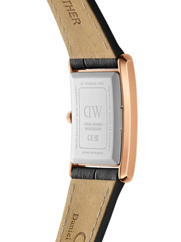 Daniel Wellington Damenuhren-Bound 32 mm Black Crocodile roseg. DW00100693