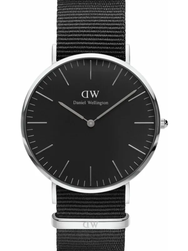 Daniel Wellington Herrenuhren-Cl. Bl Cornwall silberf. 40 mm DW00100149