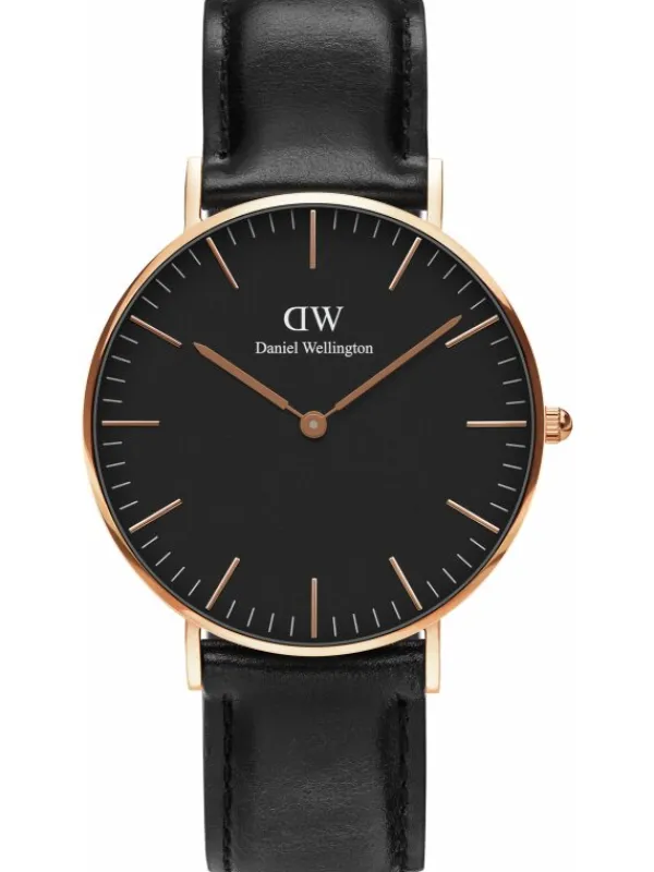 Daniel Wellington Damenuhren | Herrenuhren-Classic Black Sheffield Rose 36 DW00100139