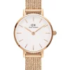 Daniel Wellington Damenuhren-Classic Petite Weiss Roségold DW00100447