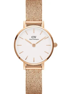 Daniel Wellington Damenuhren-Classic Petite Weiss Roségold DW00100447
