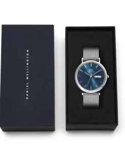 Daniel Wellington Damenuhren-Classic Day Display Sterling Arctic DW00100833