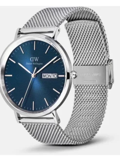 Daniel Wellington Damenuhren-Classic Day Display Sterling Arctic DW00100833