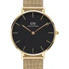 Daniel Wellington Damenuhren-Evergold schwarz Classic Petite 32 mm DW00100347
