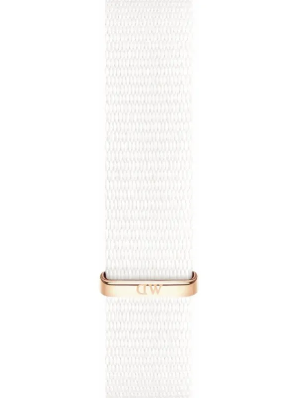 Daniel Wellington Uhrenarmbänder | Zubehör-Original DW Uhrenarmband - Dover Nato, rosé, weiß DW00200-Dover