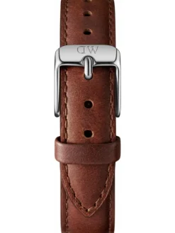 Daniel Wellington Uhrenarmbänder-Original DW Uhrenarmband - St Mawes braun, silber DW002002-St. Mawes