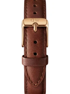 Daniel Wellington Uhrenarmbänder-Original DW Uhrenarmband - St. Mawes braun, rosé DW002001-St. Mawes
