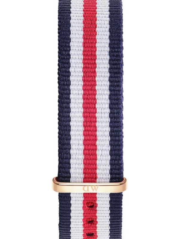 Daniel Wellington Uhrenarmbänder | Zubehör-Original DW Uhrenarmband - Canterbury Nato, rosé DW00200-Canterbury