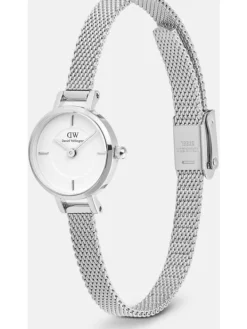 Daniel Wellington Damenuhren-PETITE MINI 19 mm weiß silberf. DW00100746