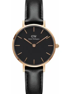 Daniel Wellington Damenuhren-Petite Sheffield rosé 28mm bl. DW00100224
