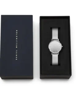 Daniel Wellington Damenuhren-Petite Reflection Silver 28mm DW00100796
