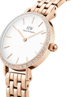 Daniel Wellington Damenuhren-Petite Lumine Kristall Weiß rosé 28mm DW00100666