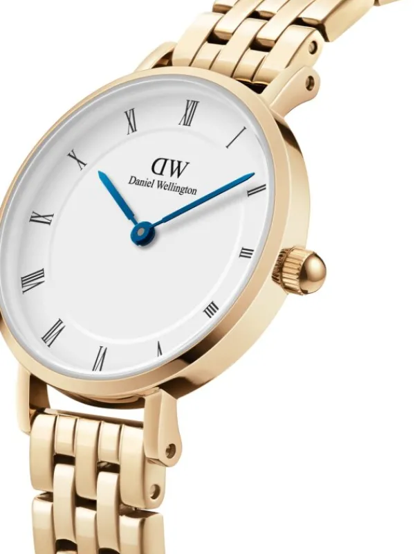 Daniel Wellington Damenuhren-PETITE Roman numerals 28 5-LINK G WHITE DW00100682