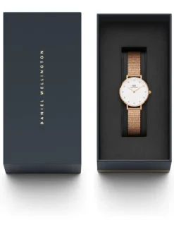 Daniel Wellington Damenuhren-Petite Lumine Pressed Melrose 28 mm DW00100528