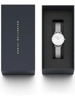 Daniel Wellington Damenuhren-Petite Lumine Pressed Piano Sterling 28mm DW00100592