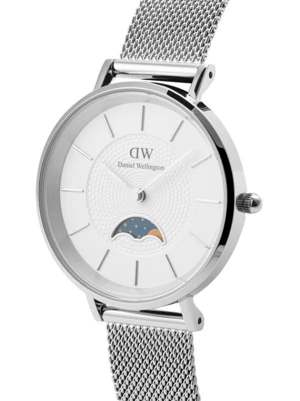 Daniel Wellington Damenuhren-PETITE MOONPHASE Milanese DW00100772