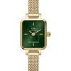 Daniel Wellington Damenuhren-QUADRO MINI Evergold Emerald DW00100653