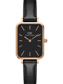 Daniel Wellington Damenuhren-Quadro Sheffield Schwarz Roségold DW00100435