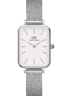 Daniel Wellington Damenuhren-Quadro Sterling Weiß Silber DW00100438