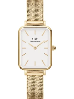 Daniel Wellington Damenuhren-Quadro 20X26 Evergold G White DW00100556