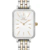 Daniel Wellington Damenuhren-Quadro Lumine 20x26 Bezel bicolor Mop DW00100671