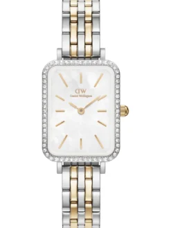 Daniel Wellington Damenuhren-Quadro Lumine 20x26 Bezel bicolor Mop DW00100671