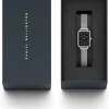 Daniel Wellington Damenuhren-Quadro Lumine 20x26 Bezel Black Mop DW00100667