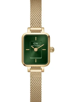Daniel Wellington Damenuhren-QUADRO MINI Evergold Emerald DW00100653
