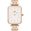Daniel Wellington Damenuhren-Quadro Lumine 20x26 Bezel Melrose DW00100672