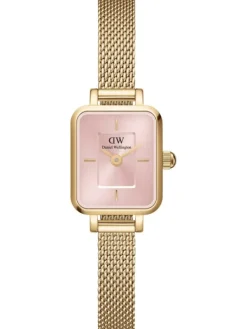 Daniel Wellington Damenuhren-QUADRO MINI Evergold Blush DW00100655