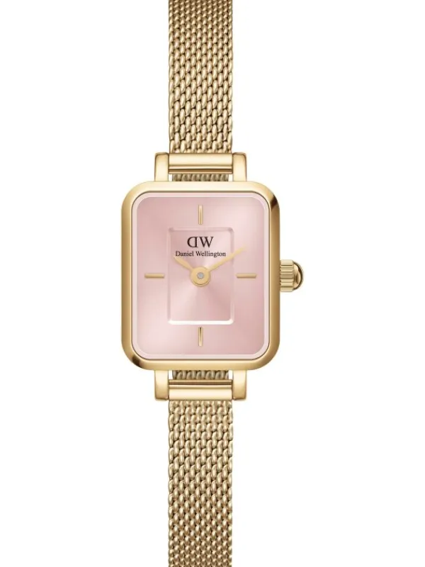 Daniel Wellington Damenuhren-QUADRO MINI Evergold Blush DW00100655