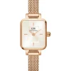 Daniel Wellington Damenuhren-QUADRO MINI Melrose Champagne DW00100651