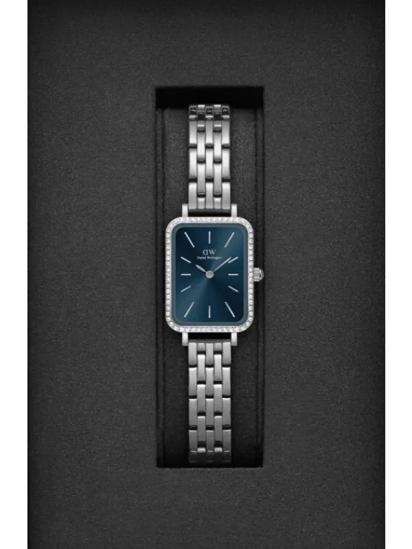 Daniel Wellington Damenuhren-Quadro Lumine 20x26 Bezel Arctic DW00100670
