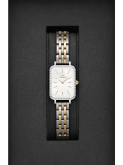 Daniel Wellington Damenuhren-Quadro Lumine 20x26 Bezel bicolor Mop DW00100671