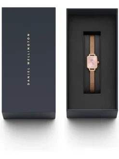 Daniel Wellington Damenuhren-QUADRO MINI Melrose BLUSH DW00100650