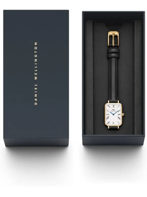Daniel Wellington Damenuhren-QUADRO Roman numerals 20x26 Sheffield G White DW00100692