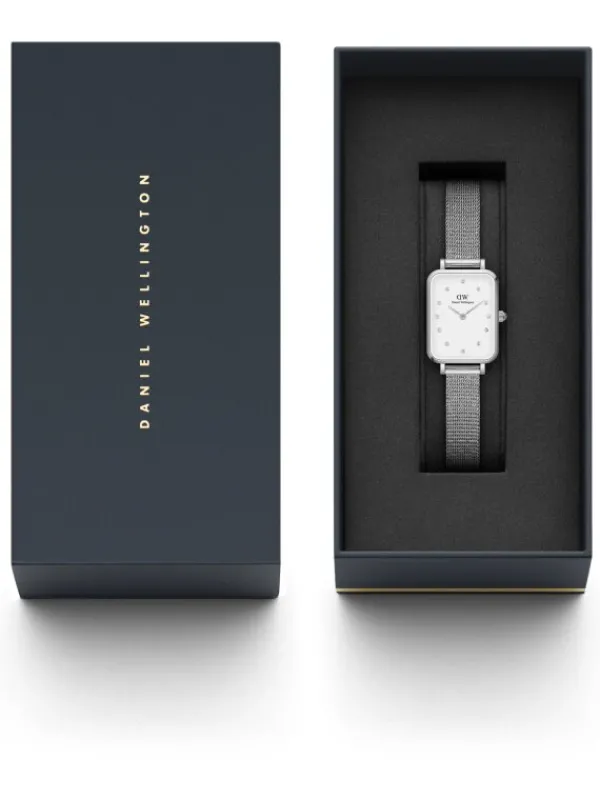 Daniel Wellington Damenuhren-Quadro Lumine Pressed Sterling 20X26 DW00100597