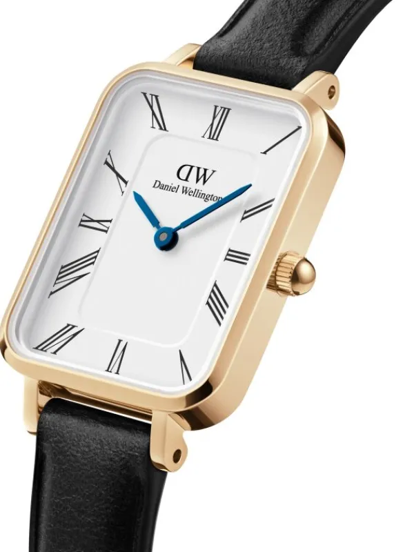 Daniel Wellington Damenuhren-QUADRO Roman numerals 20x26 Sheffield G White DW00100692