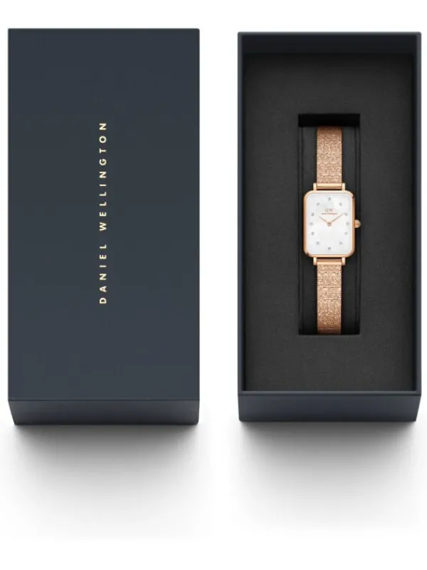 Daniel Wellington Damenuhren-Quadro Lumine Pressed Piano Melrose 20X26 DW00100578