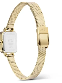 Daniel Wellington Damenuhren-Quadro Mini Reflection goldfarben DW00100801