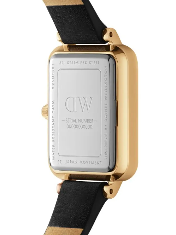 Daniel Wellington Damenuhren-QUADRO Roman numerals 20x26 Sheffield G White DW00100692