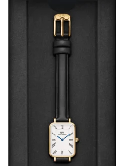 Daniel Wellington Damenuhren-QUADRO Roman numerals 20x26 Sheffield G White DW00100692