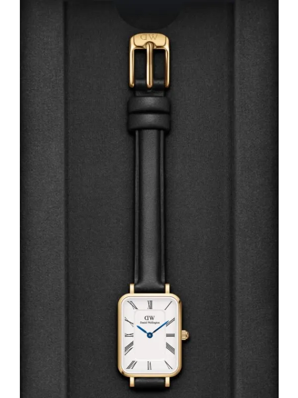 Daniel Wellington Damenuhren-QUADRO Roman numerals 20x26 Sheffield G White DW00100692