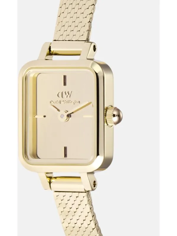 Daniel Wellington Damenuhren-Quadro Mini Reflection goldfarben DW00100801