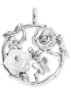 ENGELSRUFER Anhänger-Anhänger Rose Garden Silber mit Zirkonia und Perlmutt ERP-ROSEGARDEN-PE-ZI