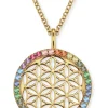 ENGELSRUFER Halsketten + Collier-Ankerkette Lebensblume multicolor plated ERN-LILLIFL-ZIM-G