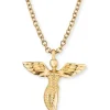 ENGELSRUFER Halsketten + Collier-Ankerkette Engel goldplattiert ERN-LILANGEL-G
